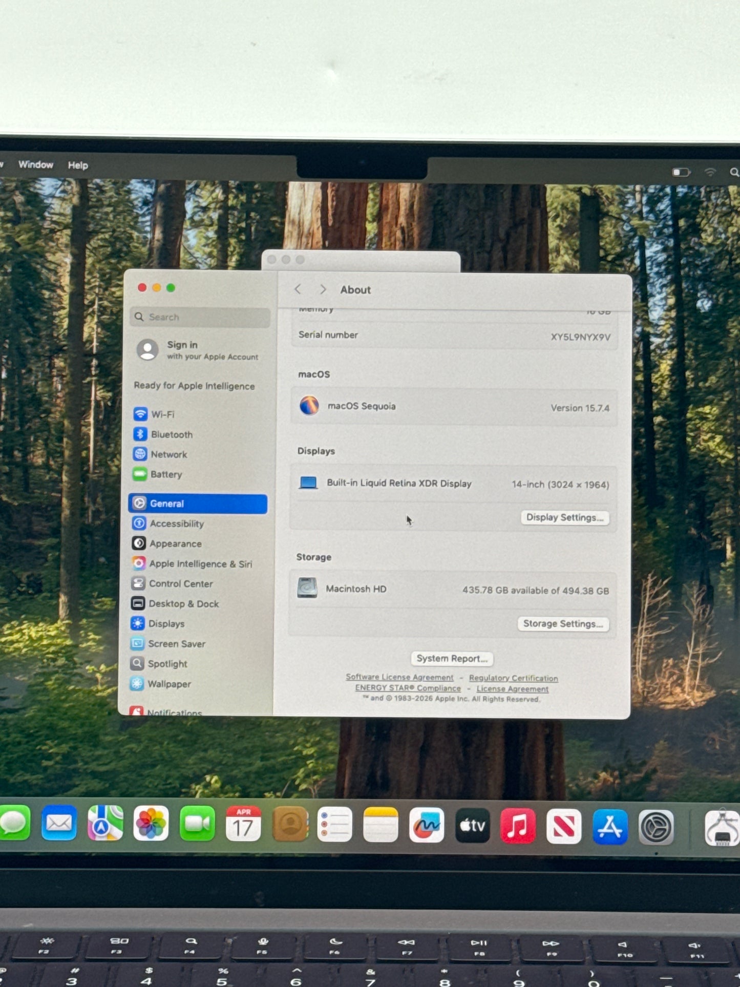 2021 Apple MacBook Pro 14.2" A2442 M1 Pro 8C-CPU 14C-GPU 512GB SSD 16GB RAM