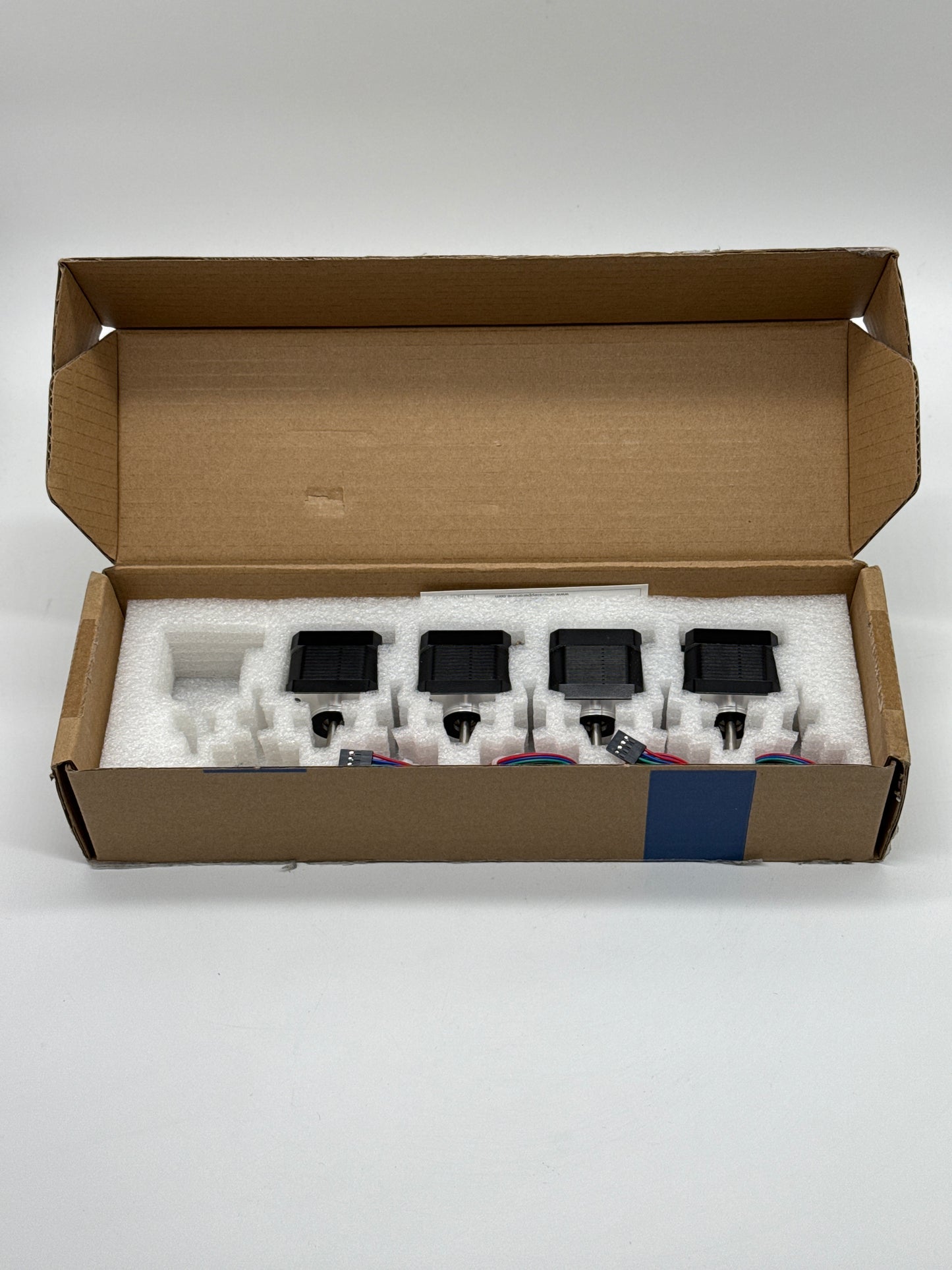 4 pcs Stepper online Printer Motor 12-24VDC 1.8° 4-Wire Bipolar Black - New in Open Box