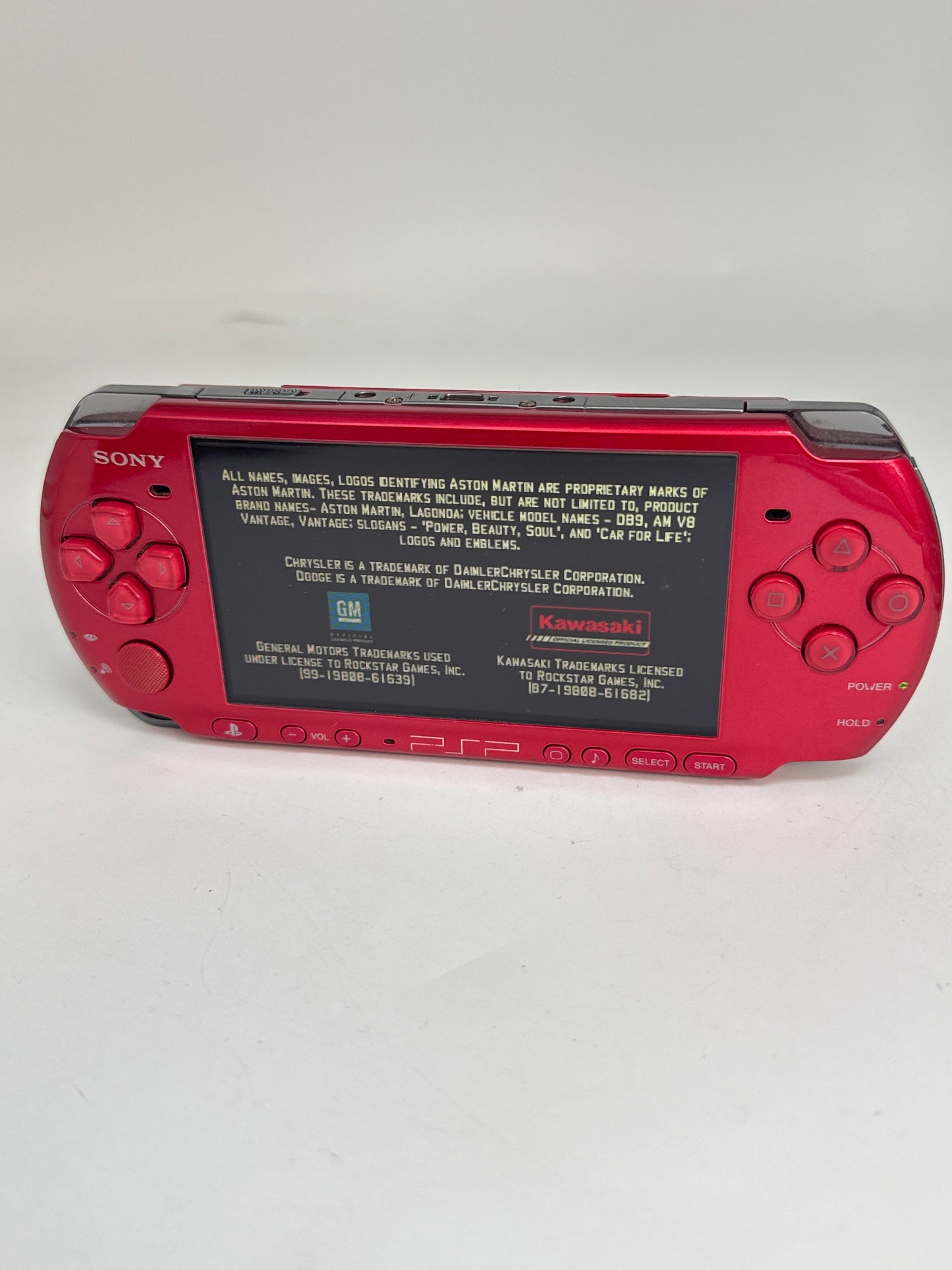 Sony PSP-3000 Red Console #57 w/ 2400mAh Battery & Charger