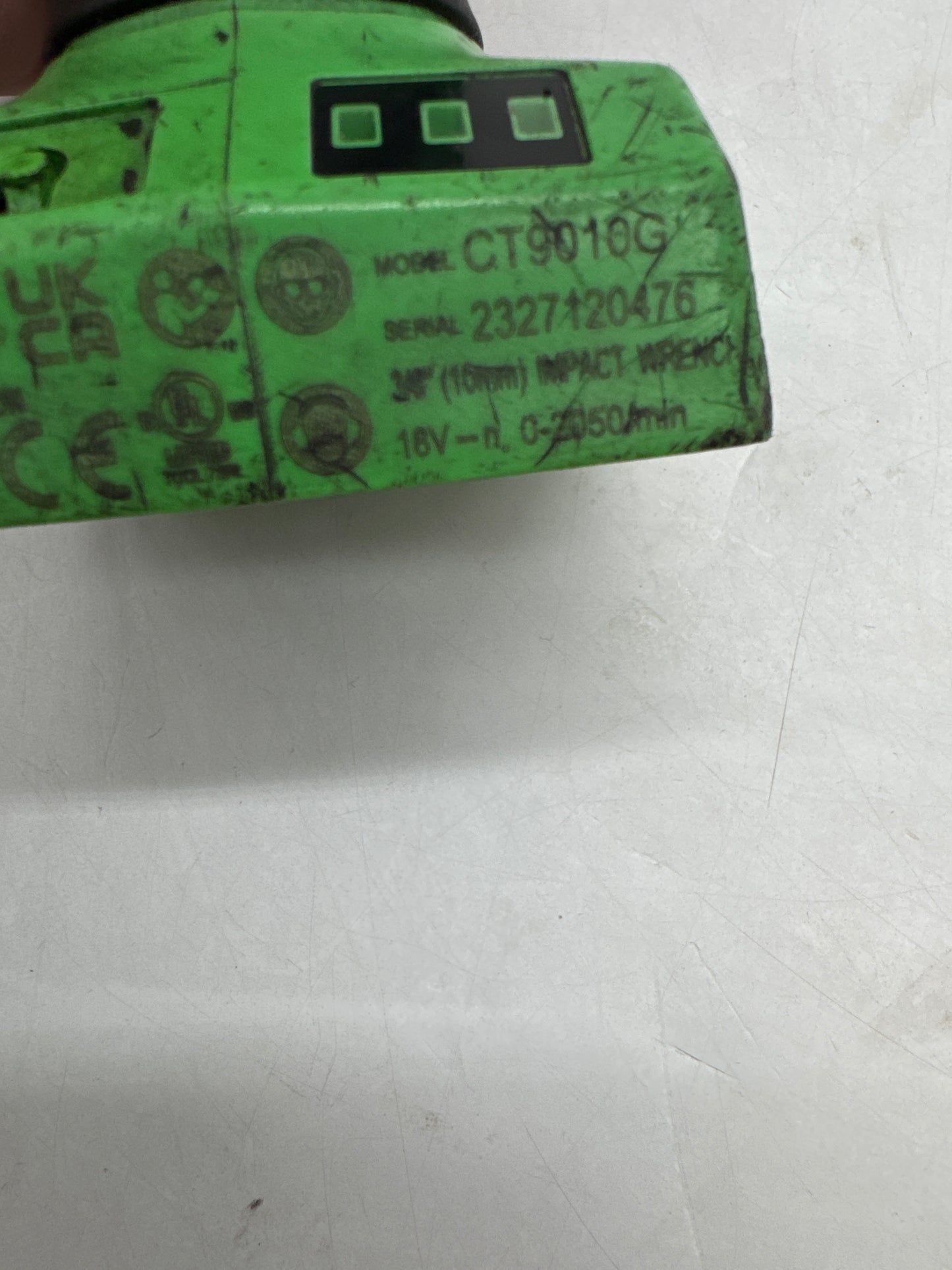 Snap On Tools CT9010G 18V Monster Lithium 3/8" Drive Cordless Impact Wrench Only