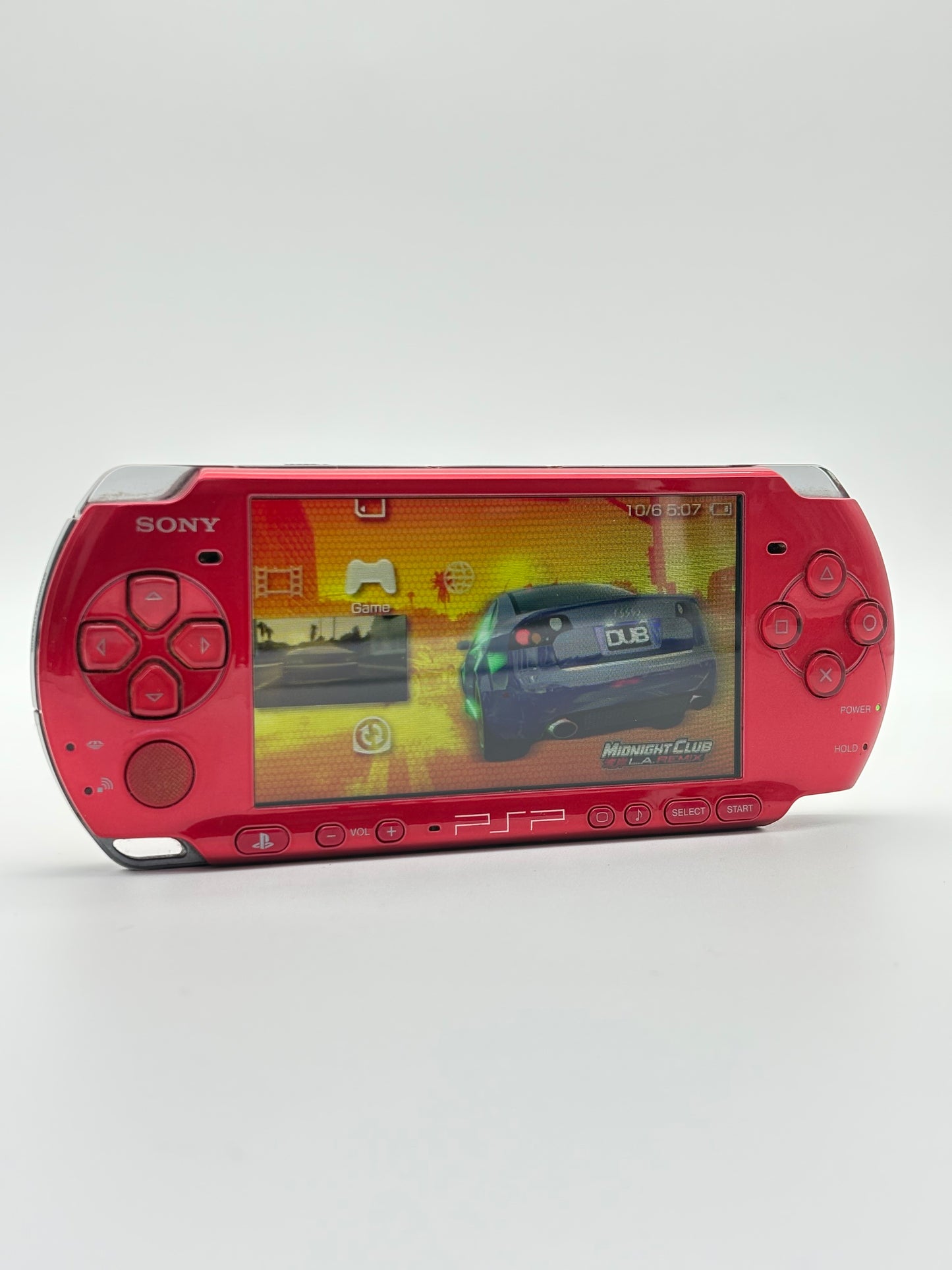 Sony PSP-3000 Red Console #200 w/1200 mAh Battery