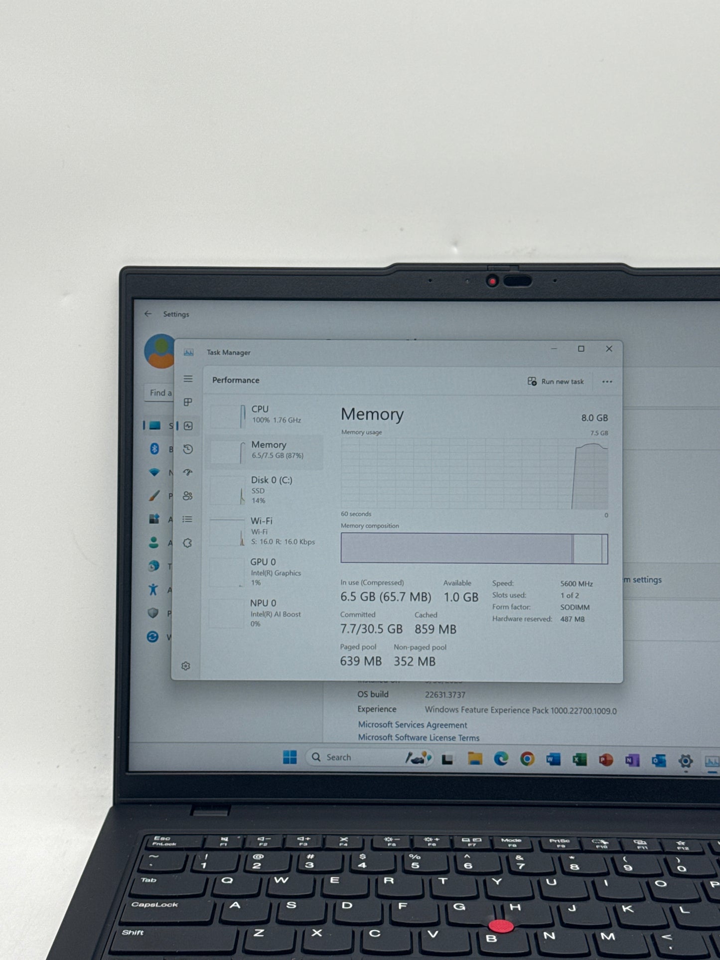 Lenovo ThinkPad L14 Gen 5 Touch Ultra 5 125U 256GB SSD 8GB RAM - Read!