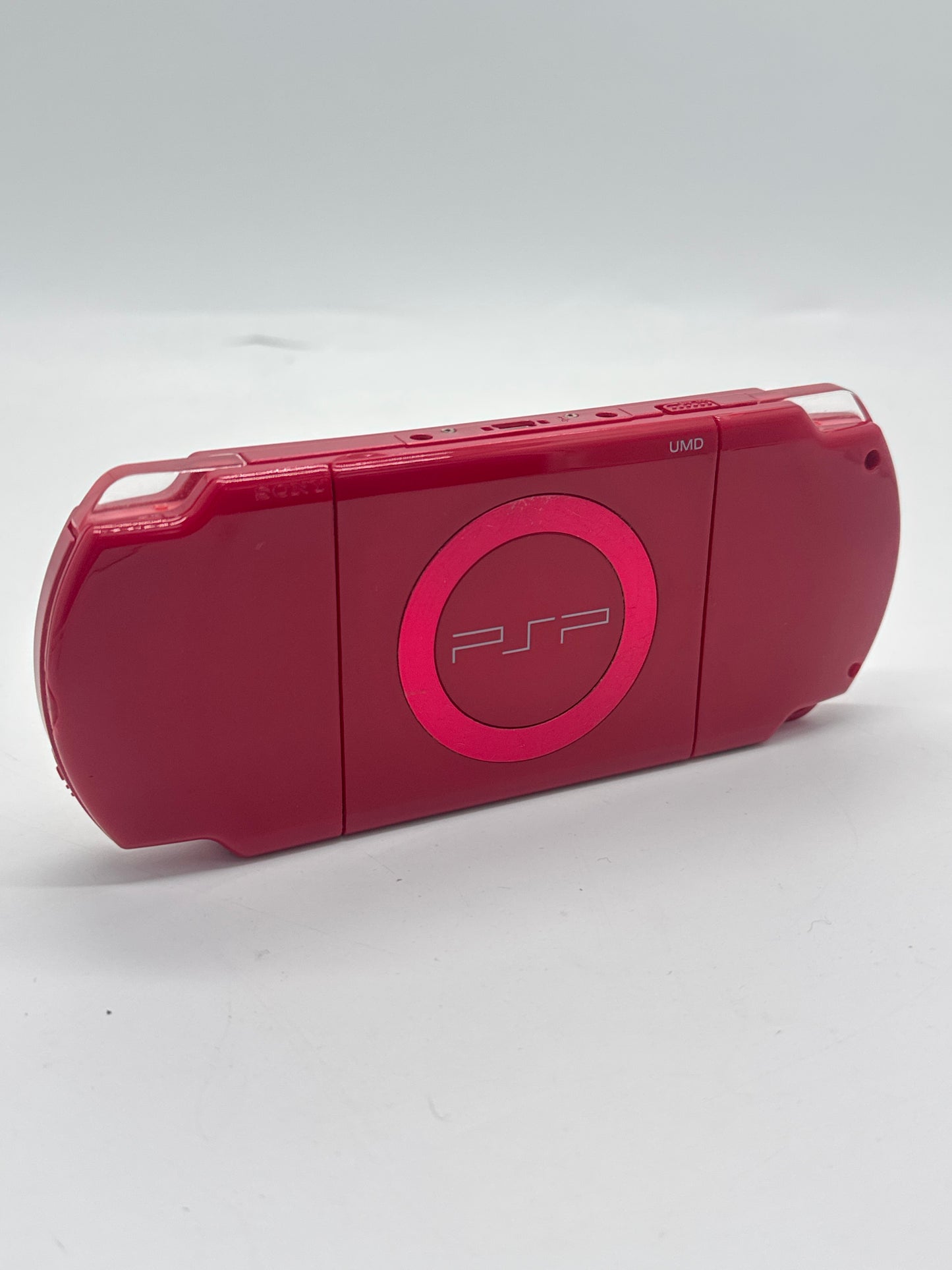 Sony PSP-2000 Red Console #441 w/ 2400mAh Battery Faulty UMD AS IS