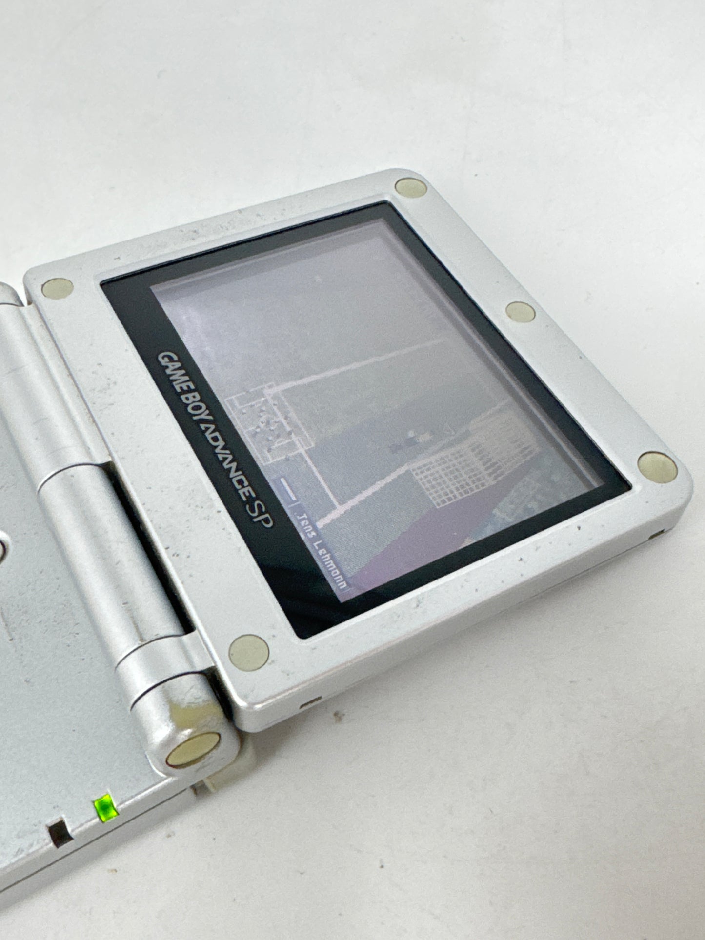 Nintendo Game Boy Advance SP AGS-001 Silver Console Only #403 BAD READ AS IS