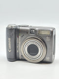 Canon PowerShot A590 IS 8.0MP 4X Zoom Digital Camera - Cracked Not Working image 1