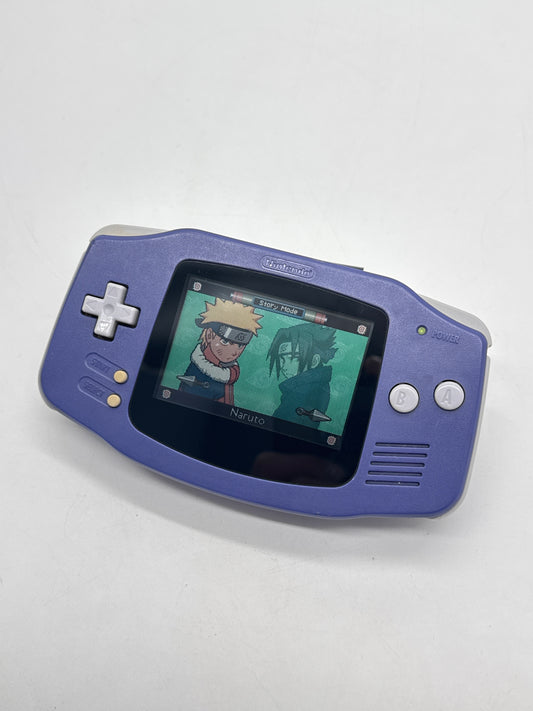 Nintendo Game Boy Advance AGB-001 Purple Console #8 Aftermarket Lens or/and Shell