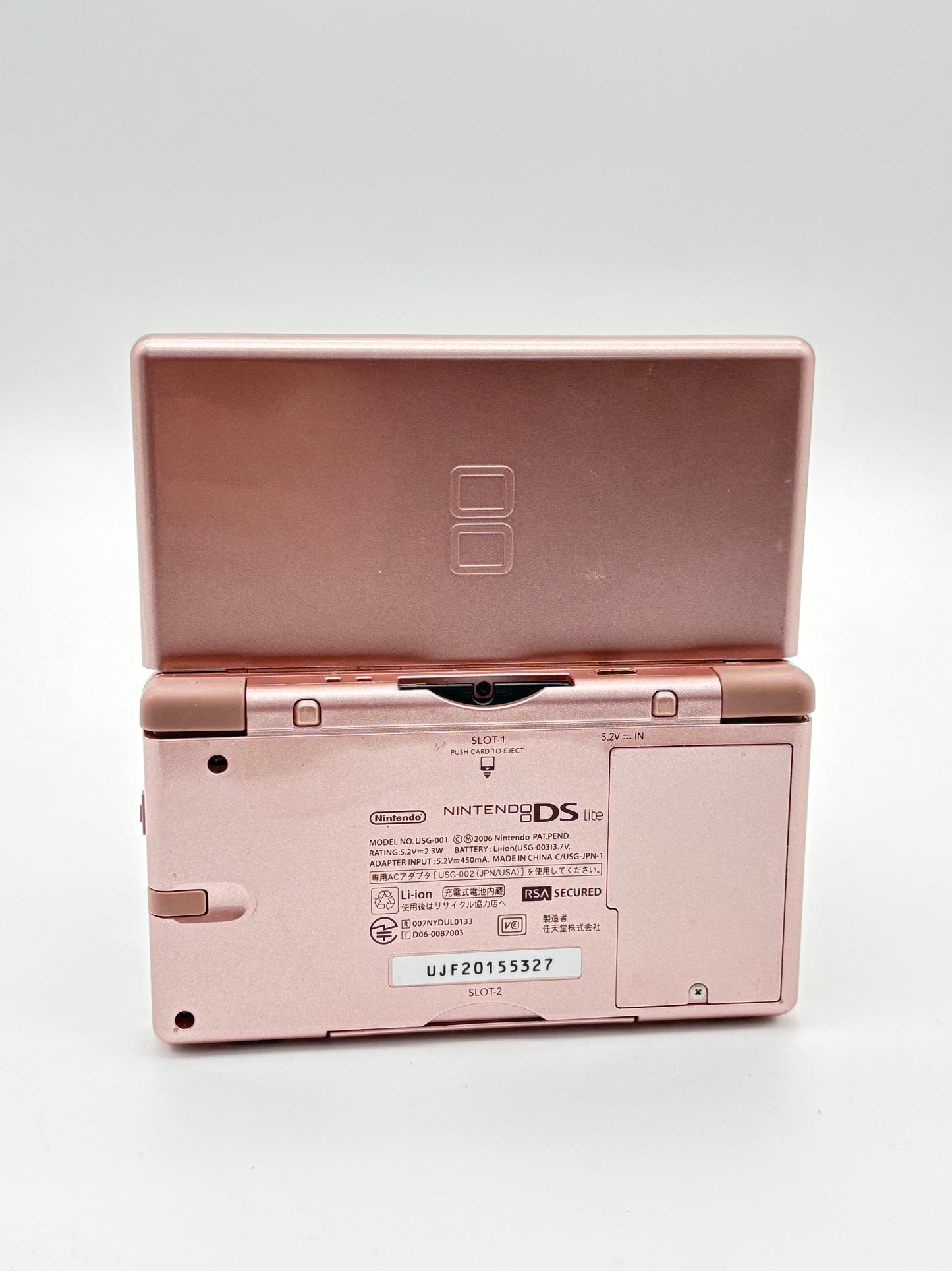Nintendo DS Lite USG-001 Metallic Rose Console UNTESTED AS IS #304