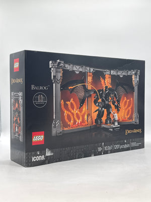 New Lego Icons The Lord of The Rings: Balrog Book Nook 1201 Piece Set 10367