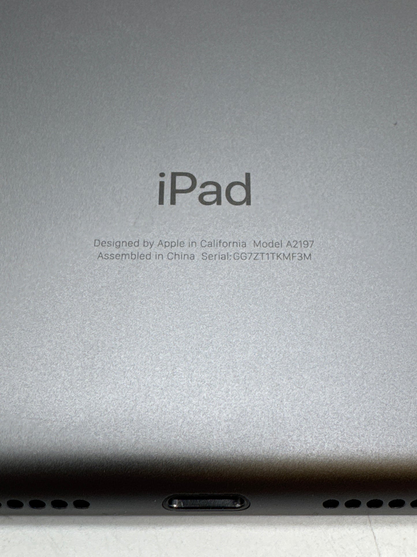 Apple iPad 7th Gen 10.2" A2197 32GB Wi-Fi Only Space Gray - No OS
