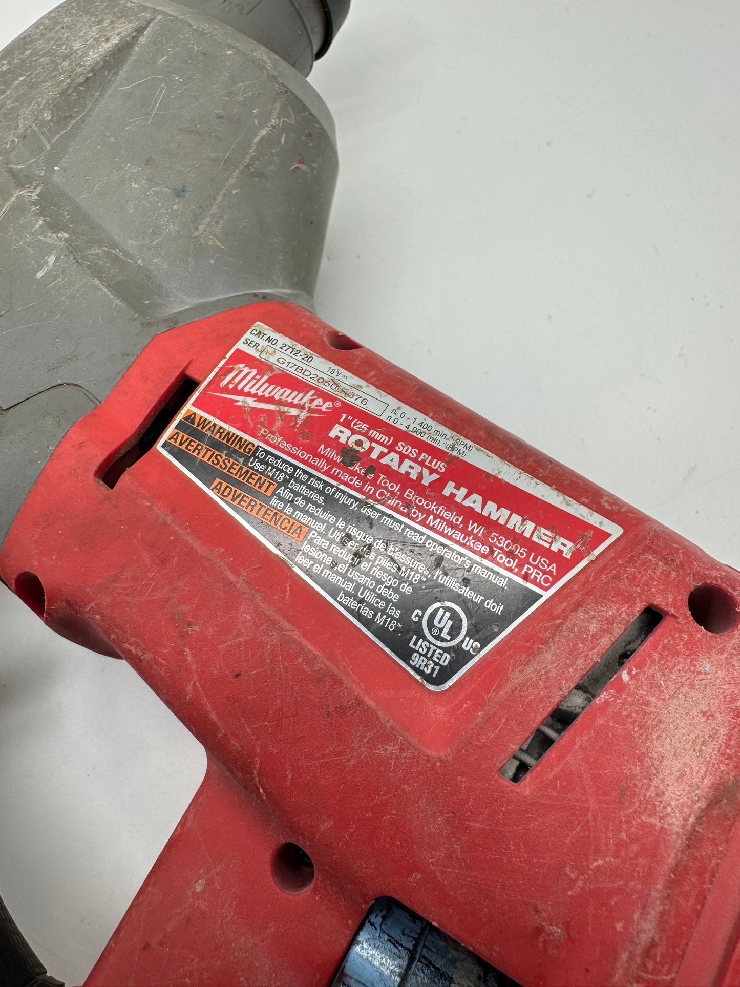 Milwaukee 2712-20 M18 FUEL 1" SDS Plus Rotary Hammer Drill w/Battery