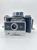 Polaroid 360 Land Camera Electronic Flash w/ Hard Case & Strap For Parts Vintage image 1
