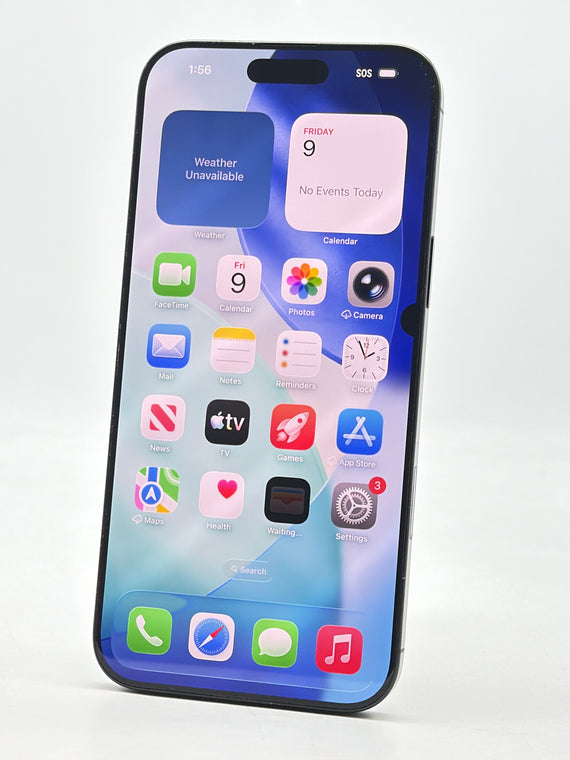 Unlocked Apple iPhone 16 Pro Max A3084 256GB Black 90% BH - Black Spot On Screen