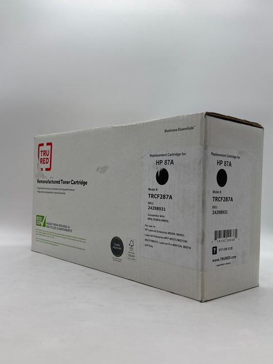 New Tru Red TRCF287A Compatible Black Toner Cartridge Replacement for HP 87A CF287A