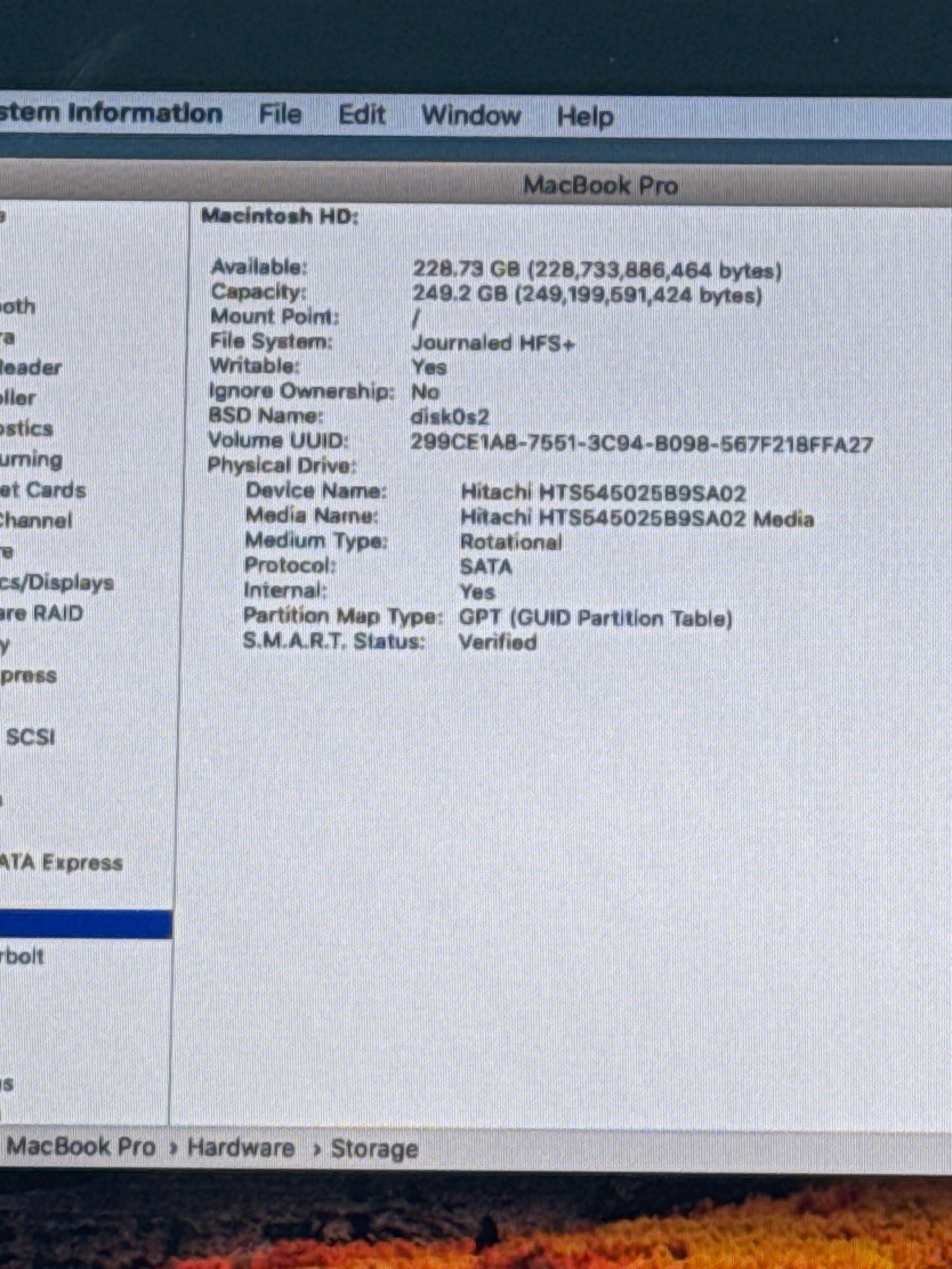 2009 Apple MacBook Pro 13.3" A1278 Intel Core 2 Duo 4GB RAM 250GB HDD