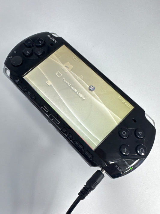 Sony PSP-3000 Black Console #241 No Battery or Lid No Charger AS IS