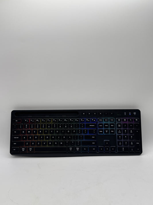 Wireless Keyboard with Backlit 2.4Ghz Rechargeable