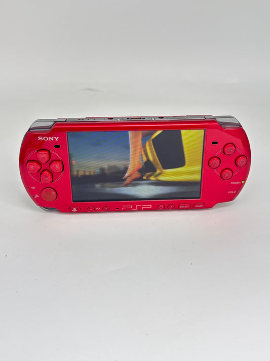 Sony PSP-3000 Red Console #439 w/ 1200mAh Battery