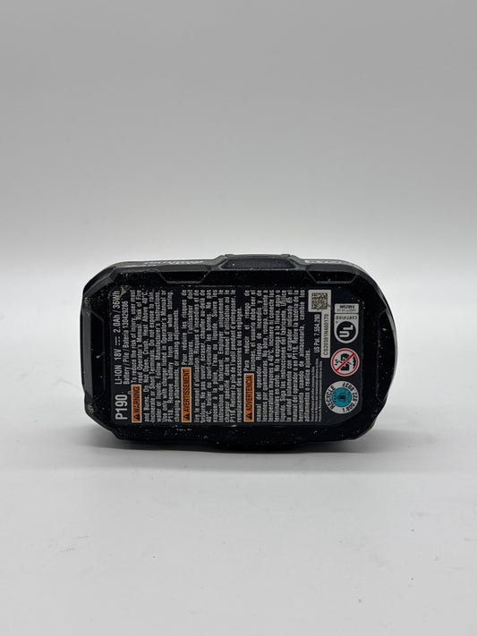 RYOBI P190 2.0 AMP HOUR COMPACT 18V LITHIUM ION BATTERY