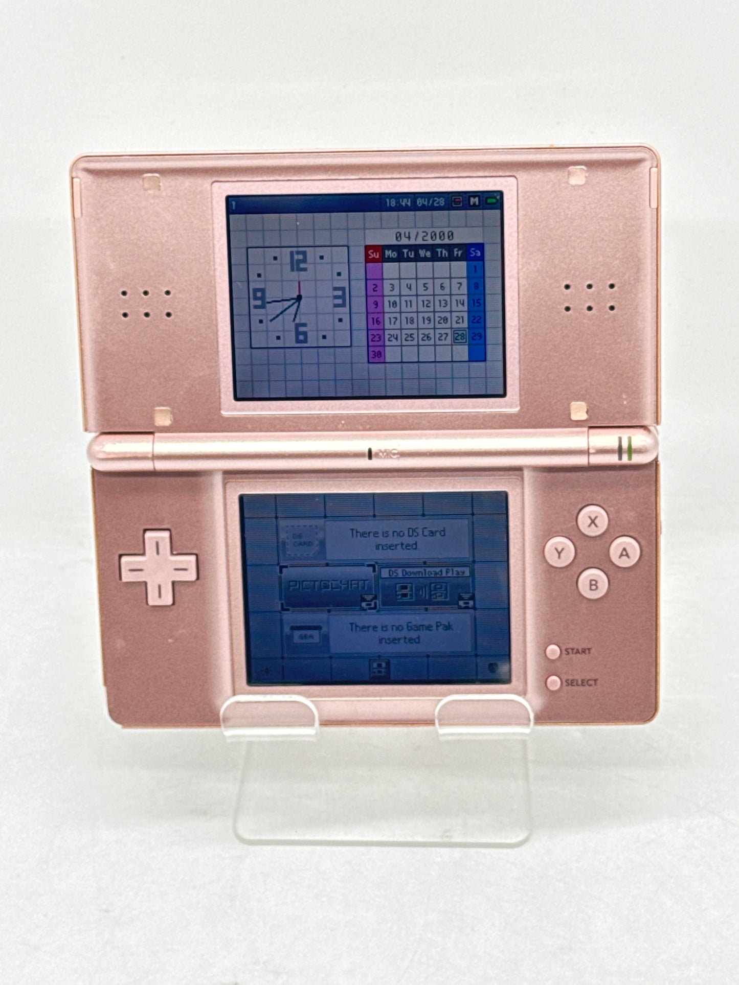 Nintendo DS Lite USG-001 JPN Handheld Game Console Metallic Rose - Used-B