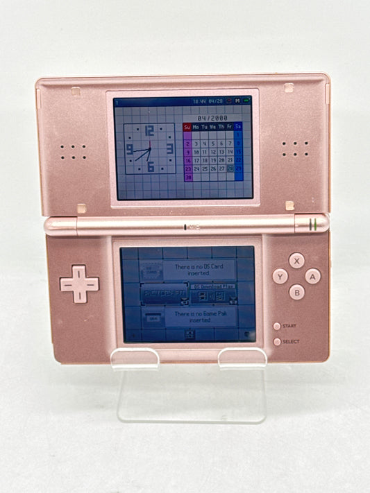 Nintendo DS Lite USG-001 JPN Handheld Game Console Metallic Rose - Used-B