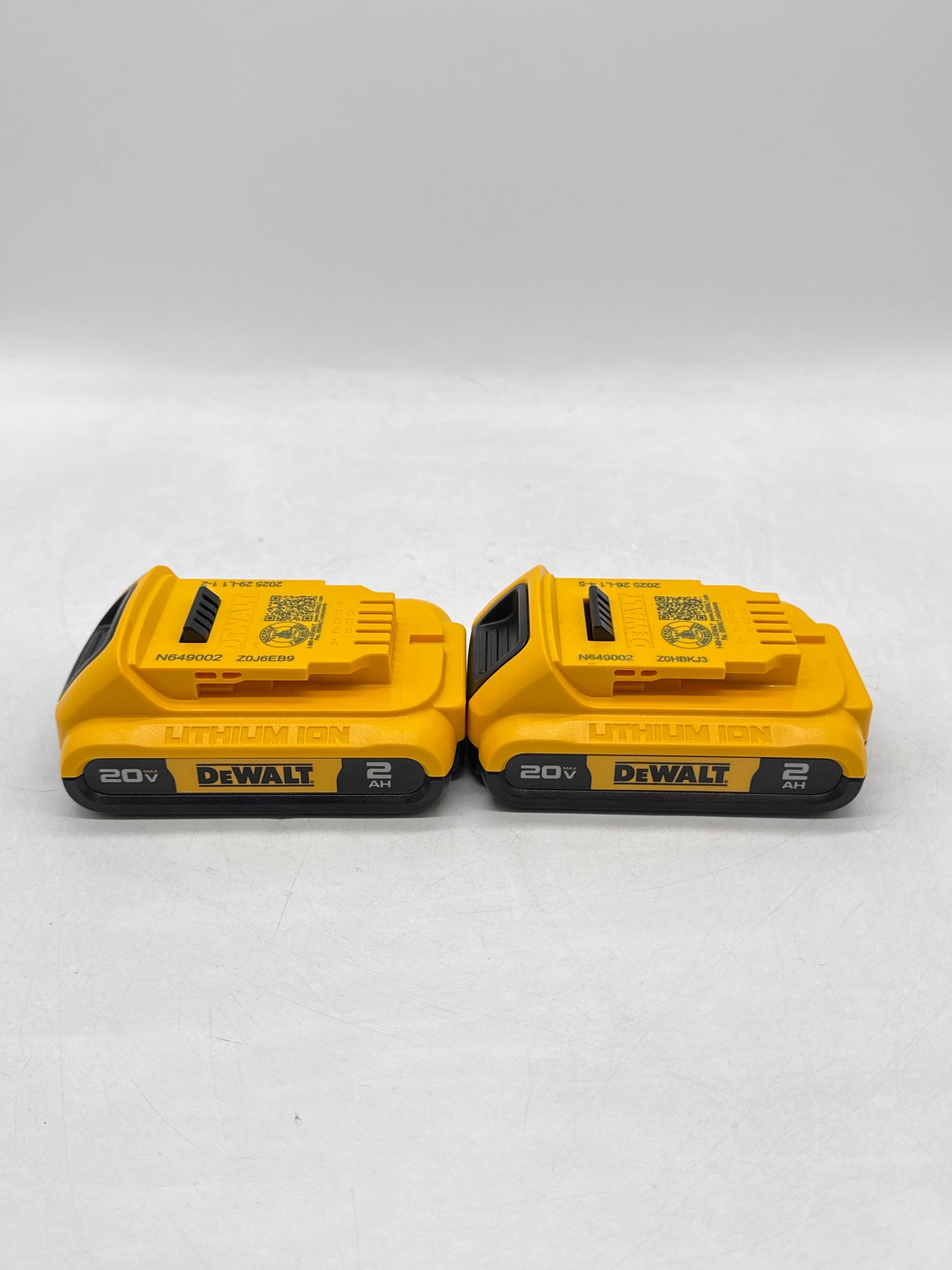 Lot of 2 Dewalt DCB203 20V Max 2AH Li-Ion Battery - New No Box