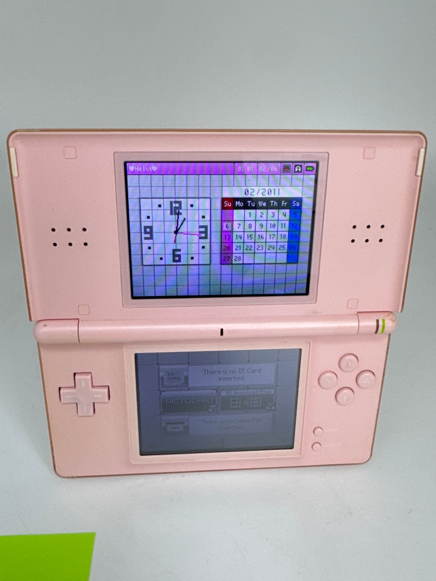 Nintendo DS Lite USG-001 Pink Console #91 No Charger WORN ARROW BUTTONS AS IS