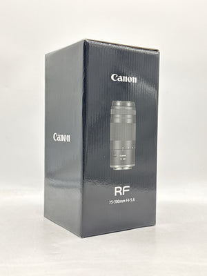 New Canon RF 75-300mm f/4-5.6 Zoom Lens RF Mount Black