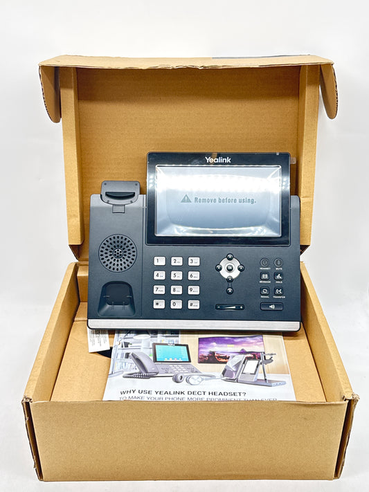 Yealink SIP-T48U Corded IP Phone w/ 7" Touch Screen, Classic Grey