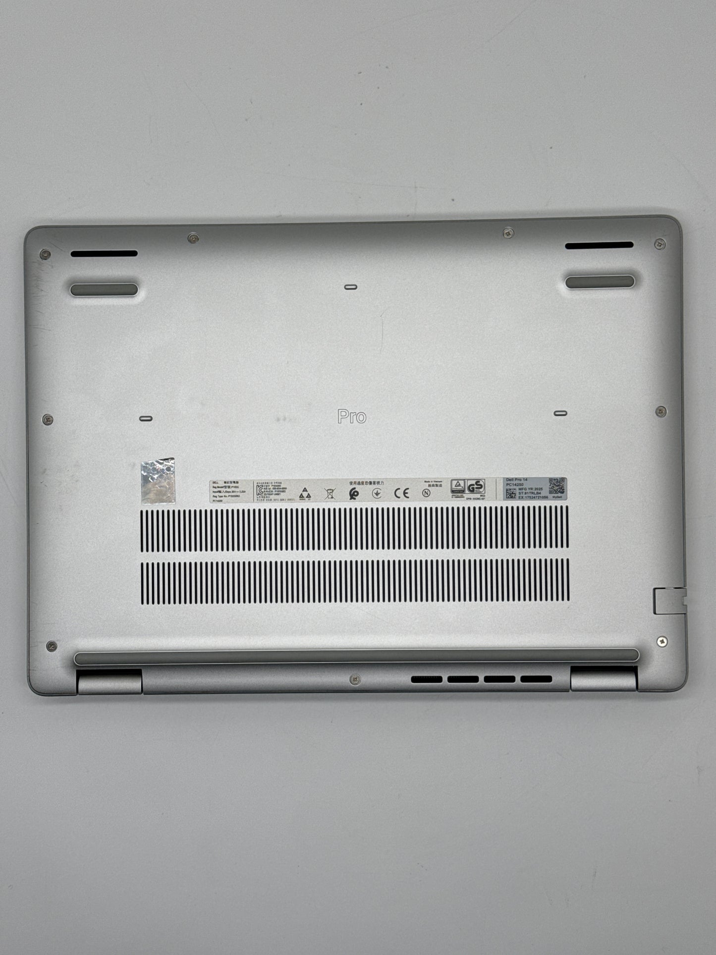 Dell Pro 14 PC14250 14-inch Ultra 7 16GB RAM 512GB Silver Laptop - Used