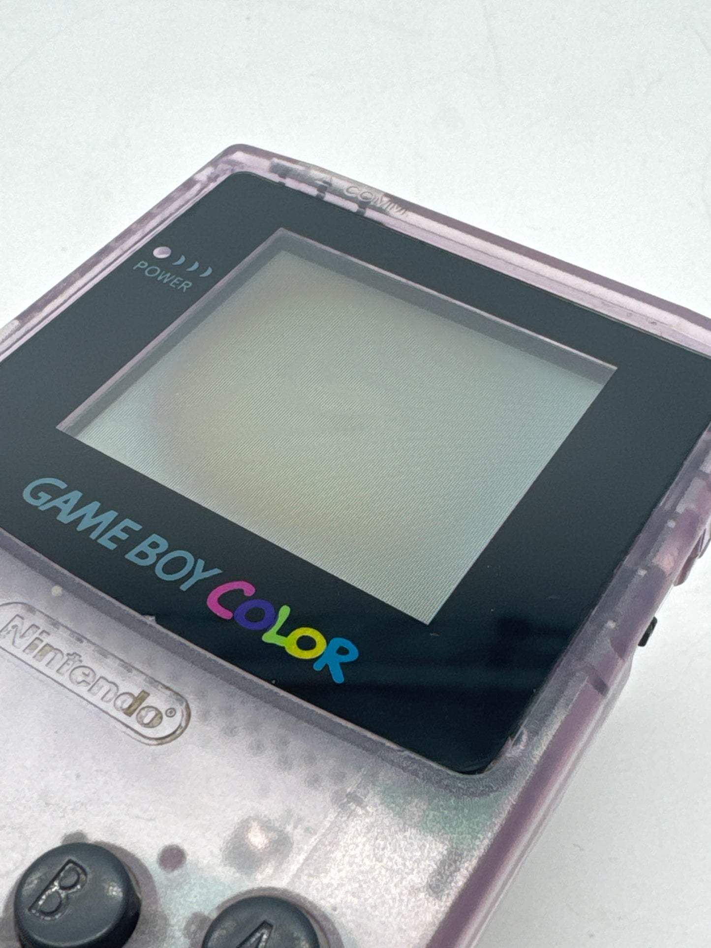 Nintendo Game Boy Color CGB-001 Atomic Purple Console #16 Missing Battery Lid
