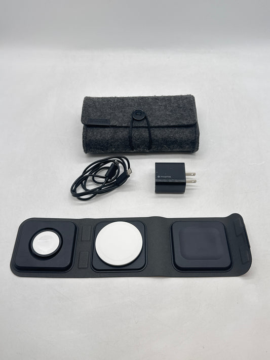Mophie 3-in-1 Tri-Fold Travel Charger Pad with MagSafe for Apple - Black