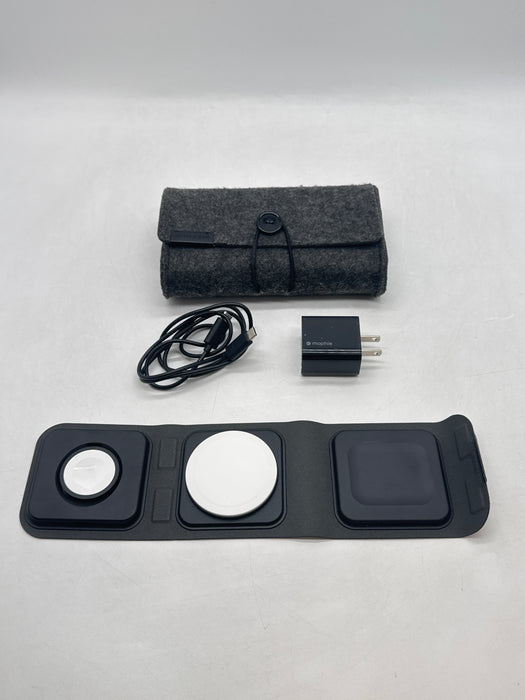 Mophie 3-in-1 MagSafe Travel Charger Apple Watch iPhone AirPods Foldable Black