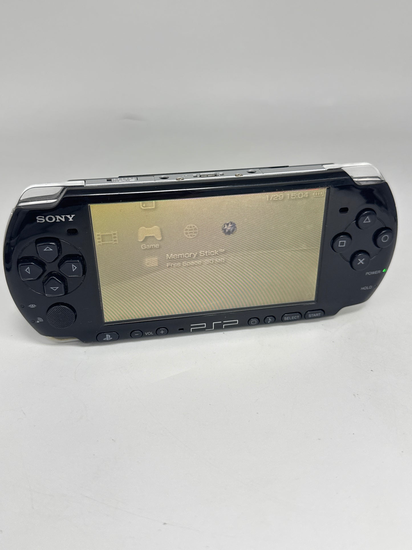 Sony PSP-3000 Black Console #310 NOISY UMD BAD DISPLAY NO BACK LID READ AS IS