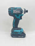 Makita 18V XDT11 Cordless 1/4" Impact, Driver with Battery and Charger image 3