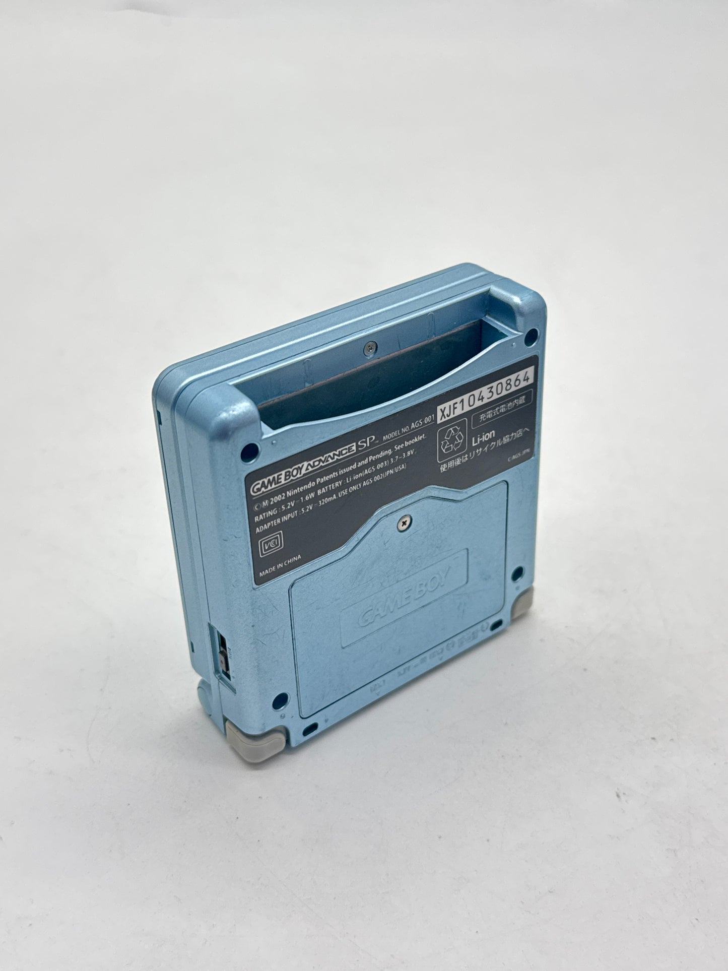 Nintendo Game Boy Advance SP AGS-001 Pearl Blue Console Only #404