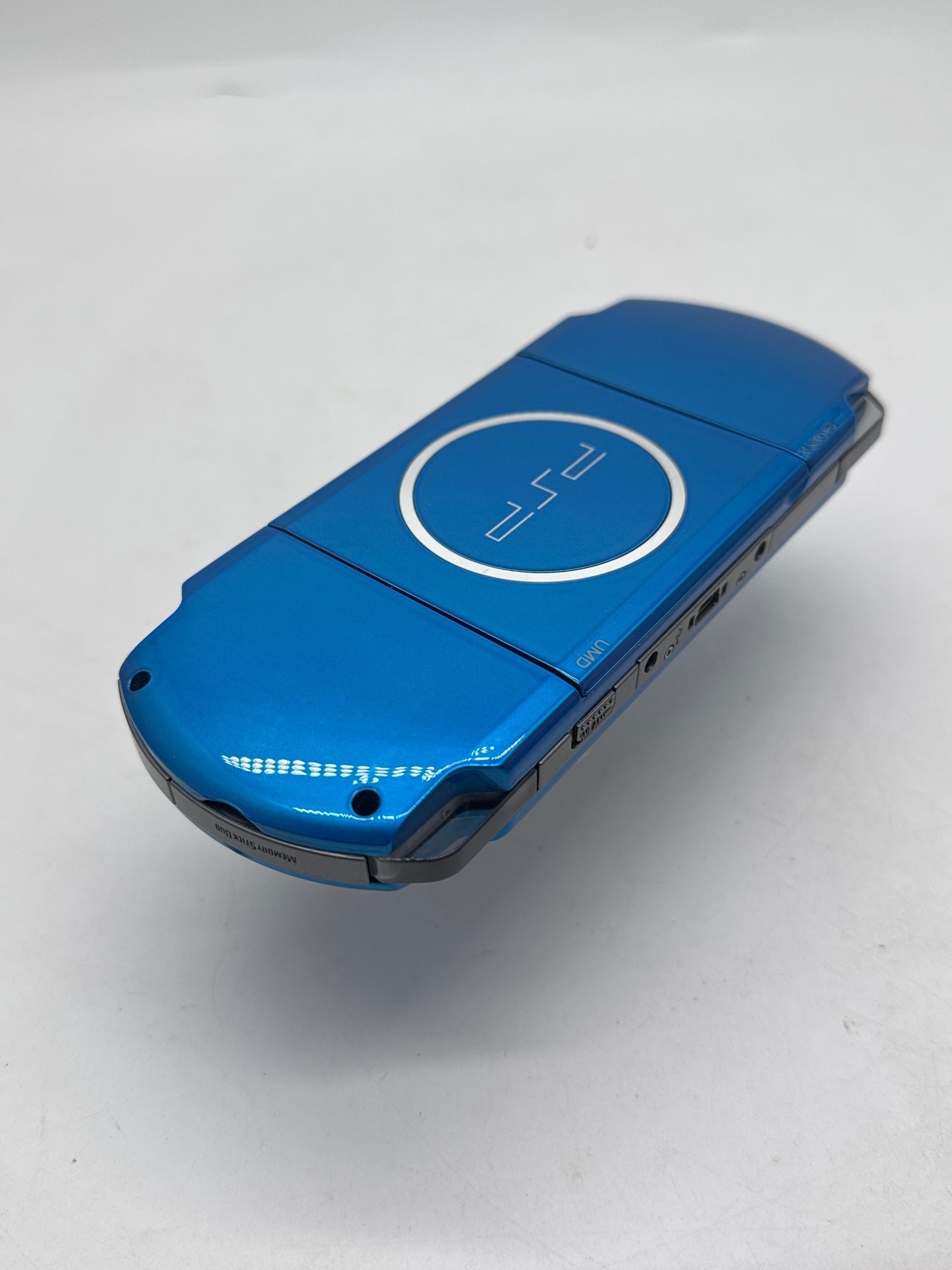 Sony PlayStation Portable PSP-3000 Blue Console #377 - Yellowed Display AS IS