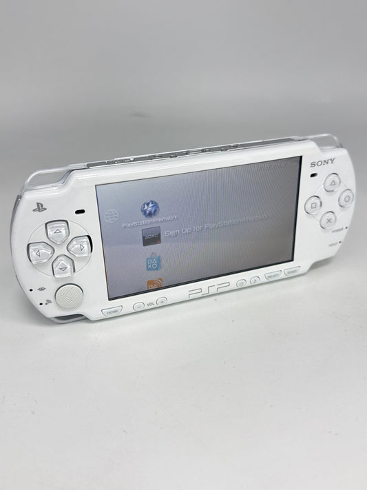 Sony PSP-2000 White Console #219 w/1200mAh Battery & No Charger