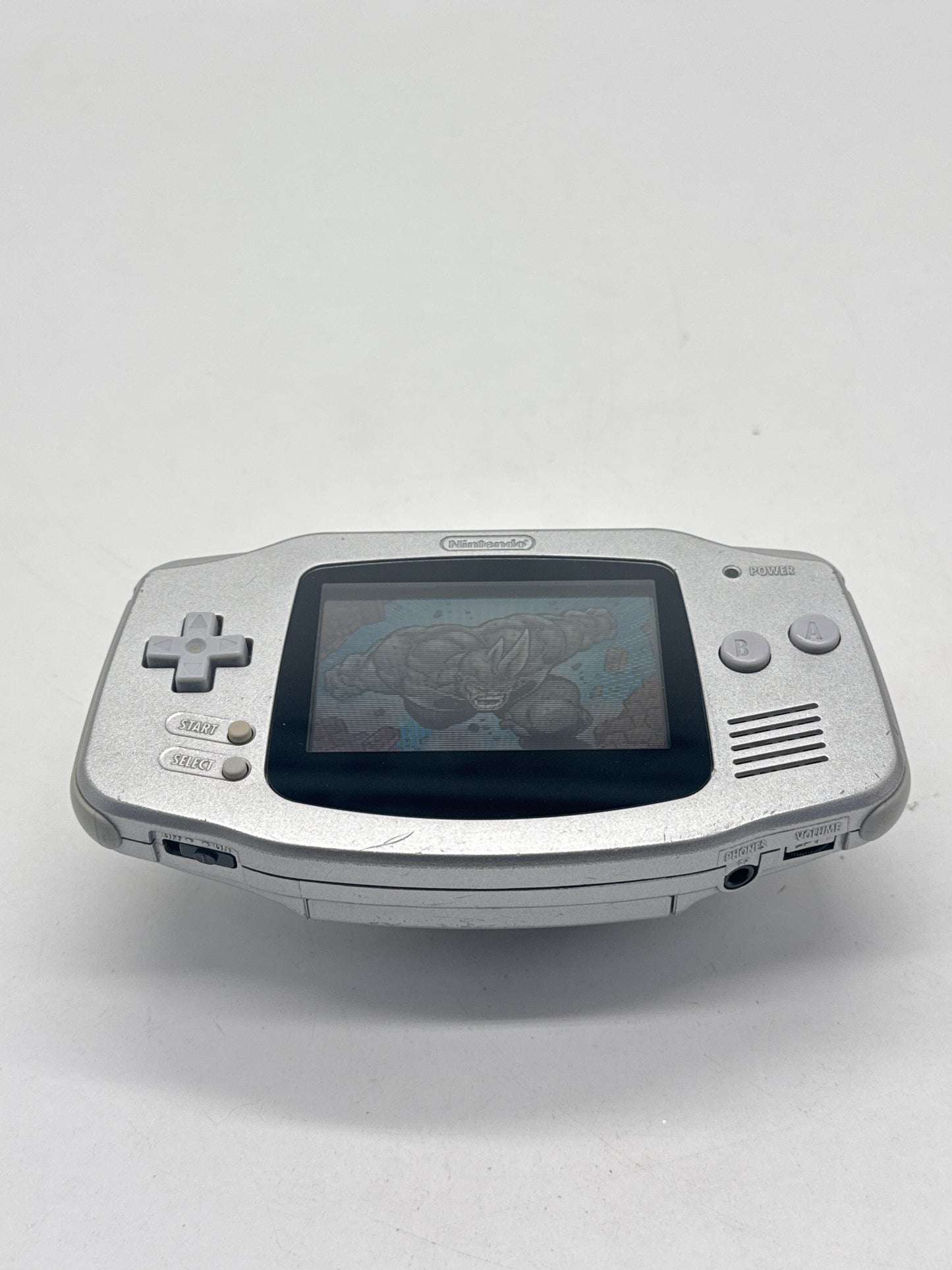 Nintendo Game Boy Advance AGB-001 Silver Console #635 Powers On When Toggle AS IS