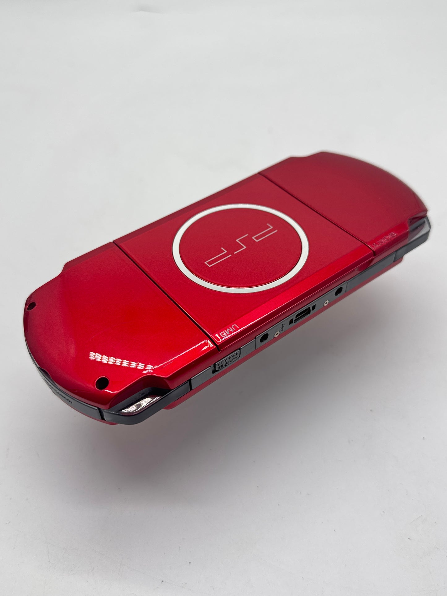 Sony PSP-3000 Red Console #256 w/2400mAh Battery & No Charger