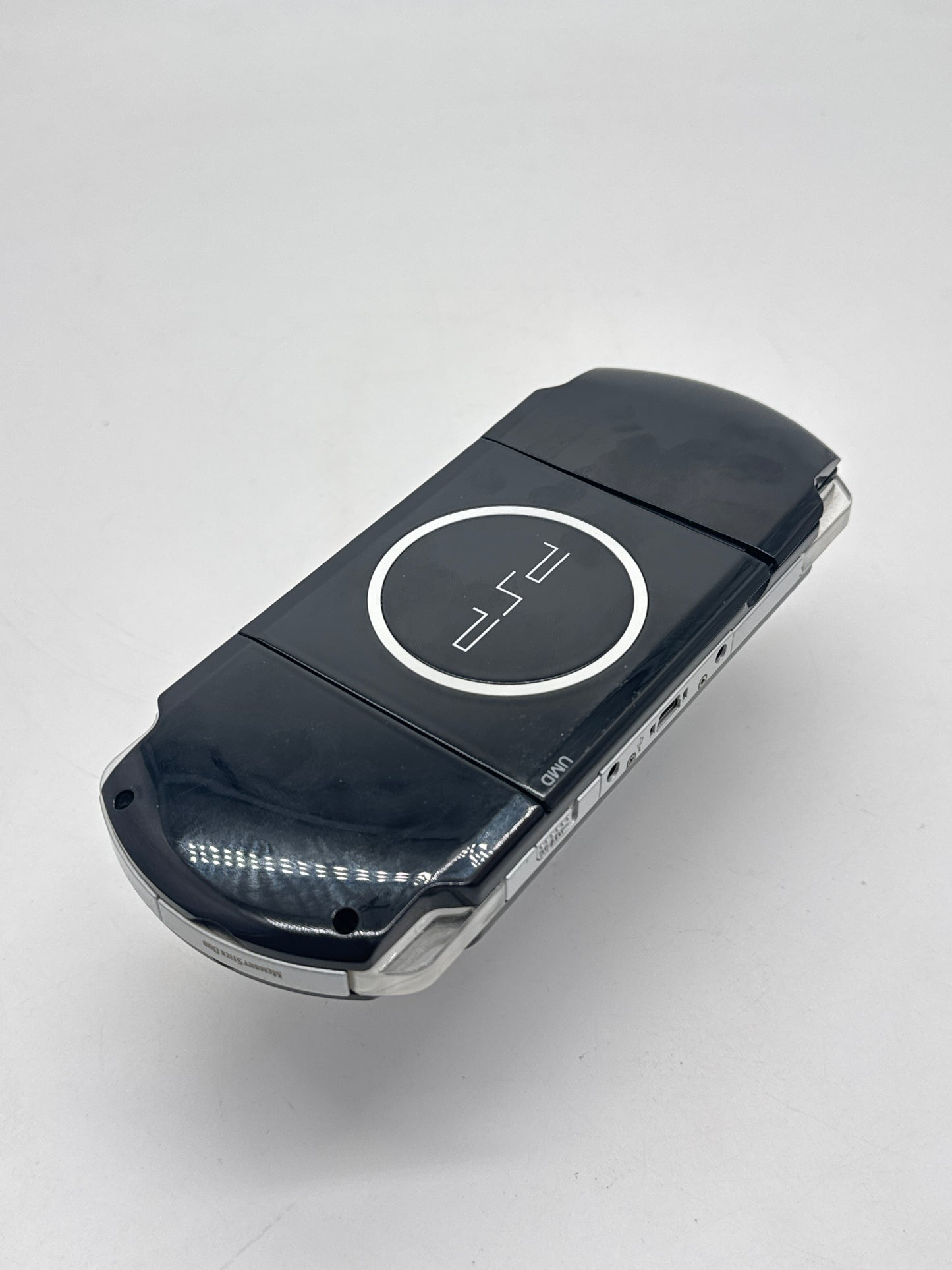 PlayStation Portable PSP-3000 Piano Black Console #667 - Loose Back Lid - Yellow Tint