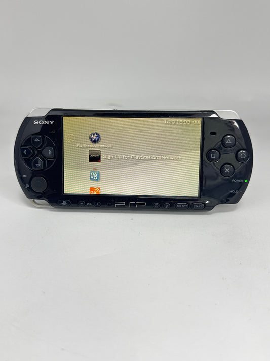 Sony PSP-3000 Black Console #310 NOISY UMD BAD DISPLAY NO BACK LID READ AS IS
