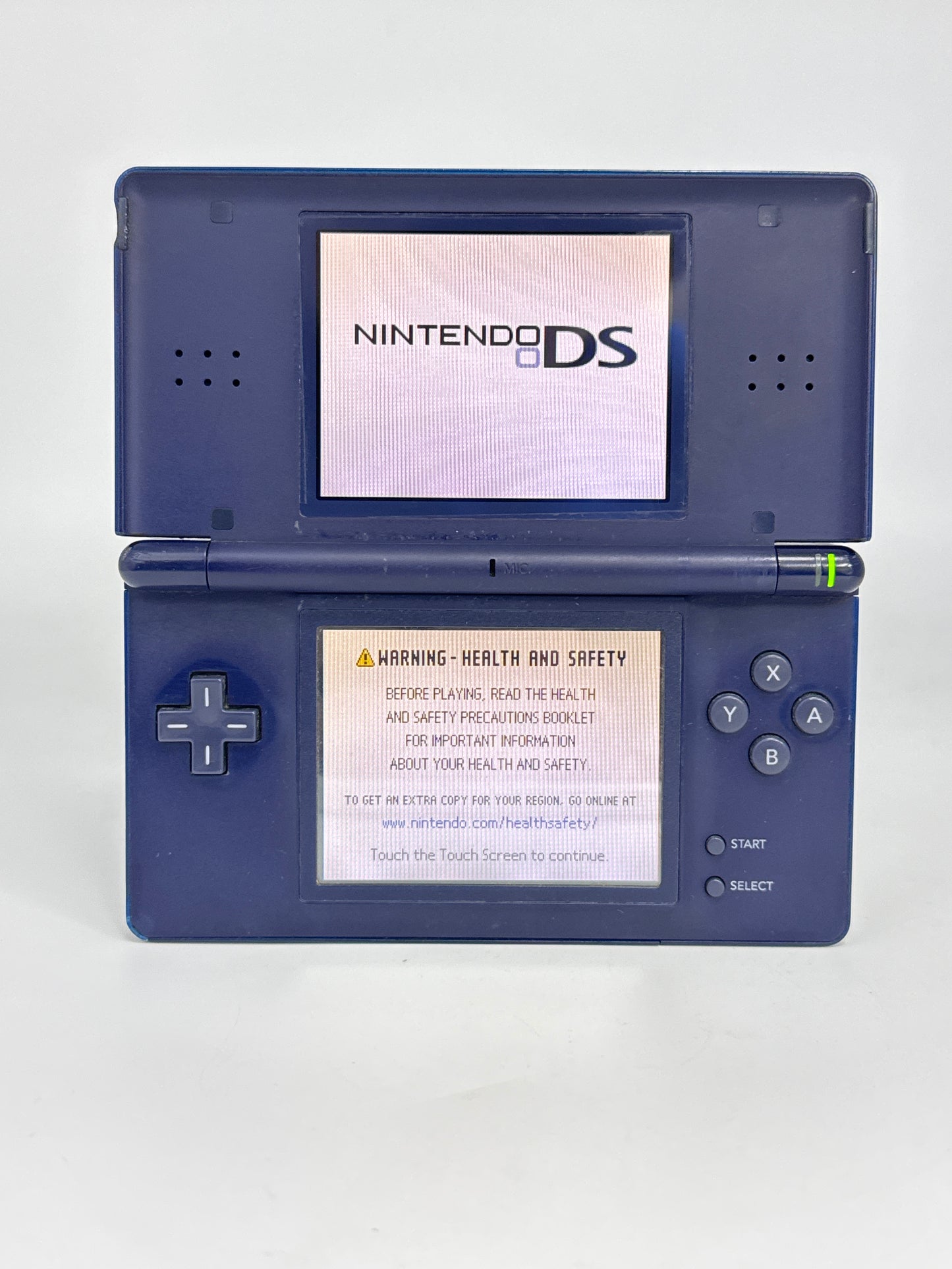 Nintendo DS Lite USG-001 Cobalt Blue Console #56 Bad Hinge