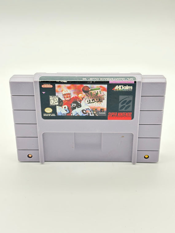 NFL Quarterback Club 96 Super Nintendo SNES Game Cartridge Free Shipping