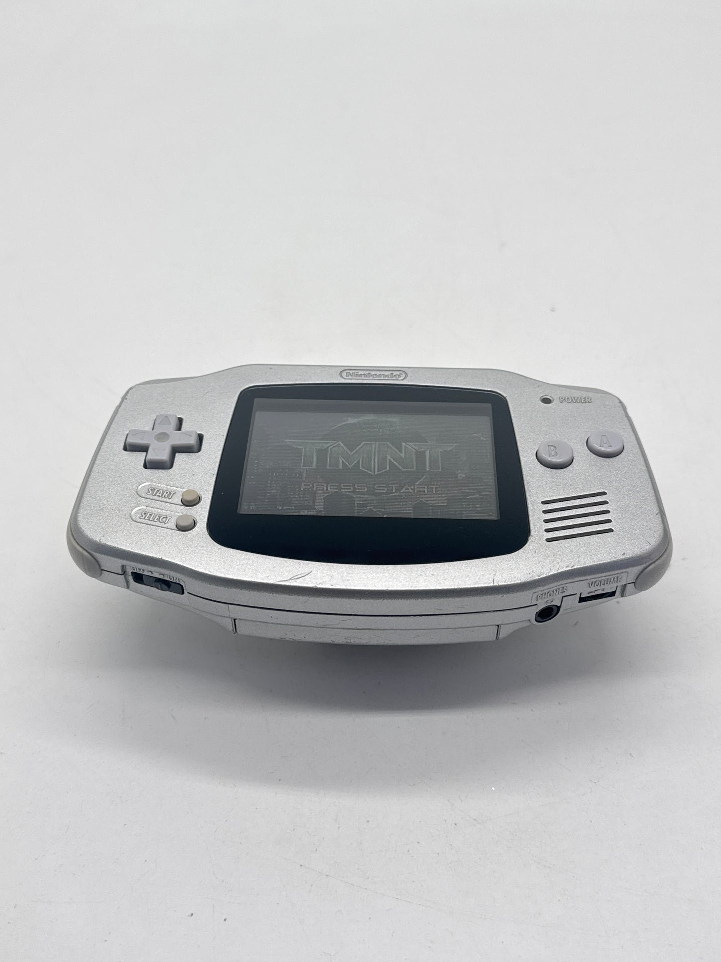 Nintendo Game Boy Advance AGB-001 Silver Console #635 Powers On When Toggle AS IS