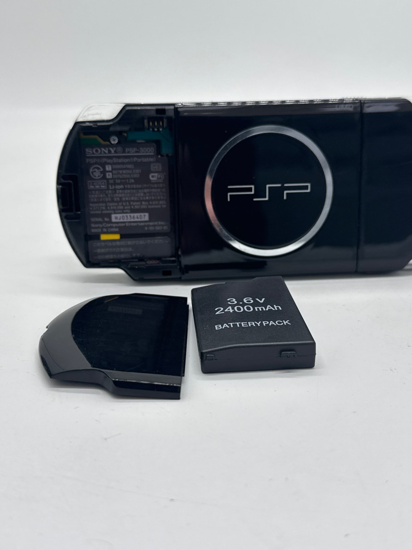 Sony PSP-3000 Piano Black Console #43 w/ 2400mAh Battery No Charger