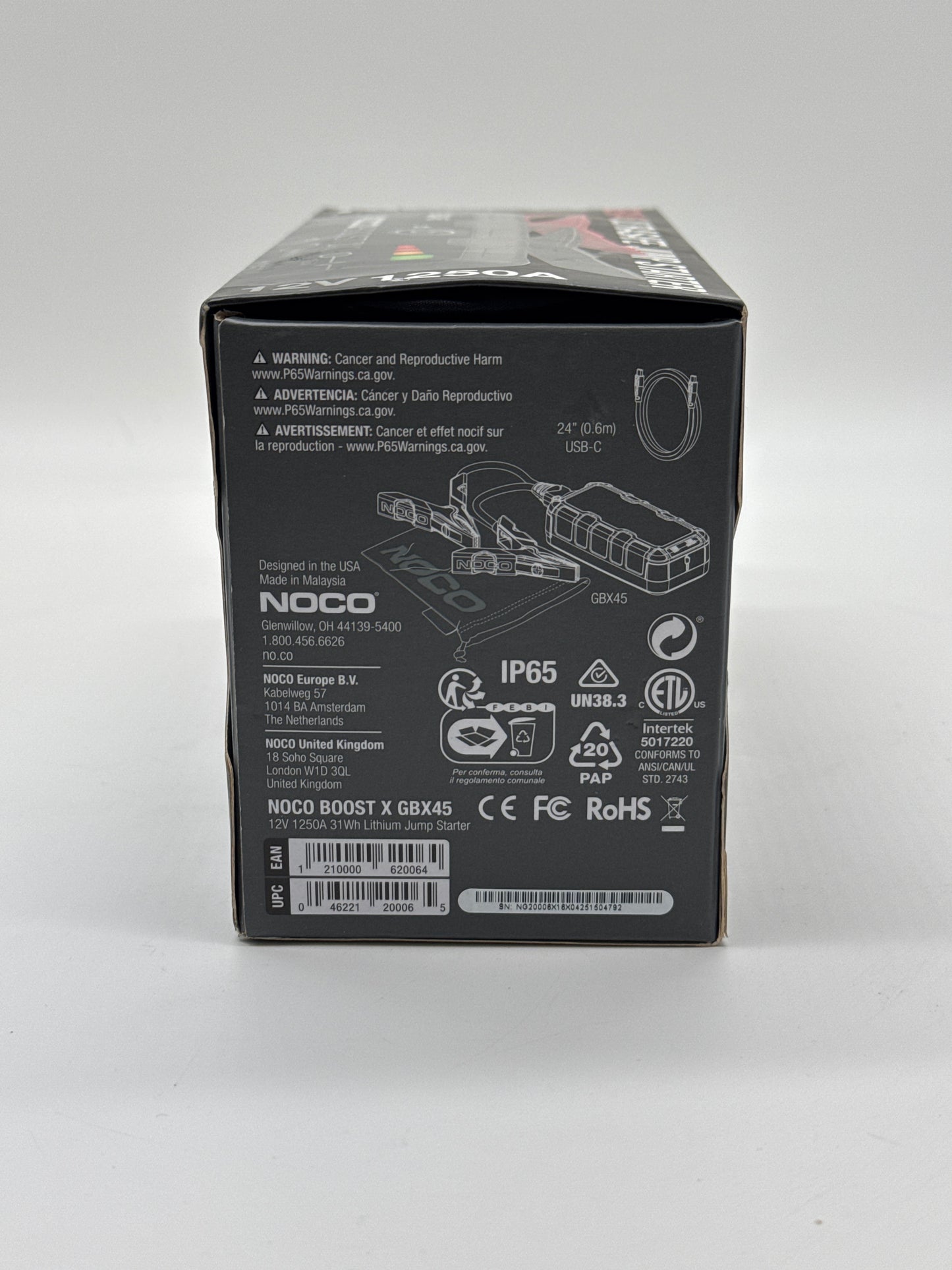 NOCO GBX45 BOOST X 12v 1250 Amp Lithium Automotive Jump Starter - Used