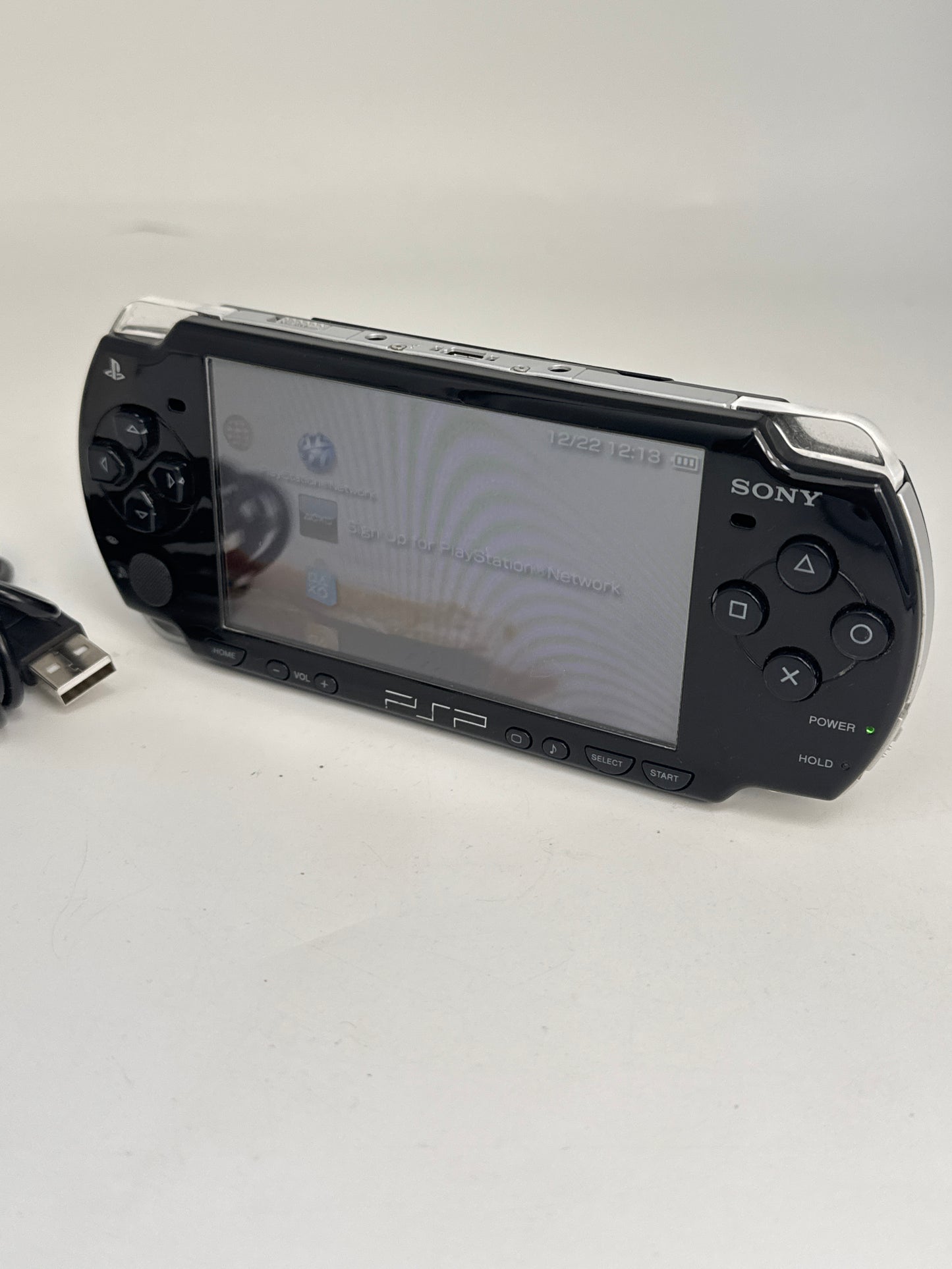 Sony PSP-2000 Piano Black Console #80 w/ Charger & 2400mAh Battery