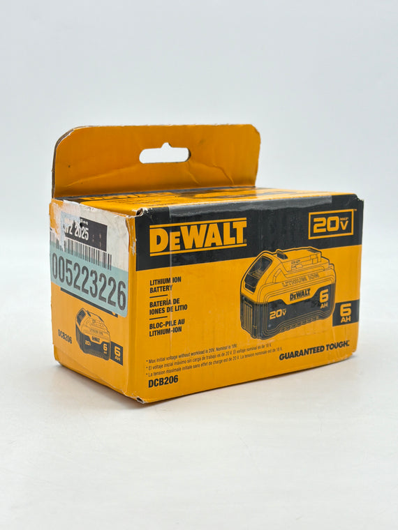 New Dewalt DCB206 20V MAX 6Ah Lithium-Ion Battery