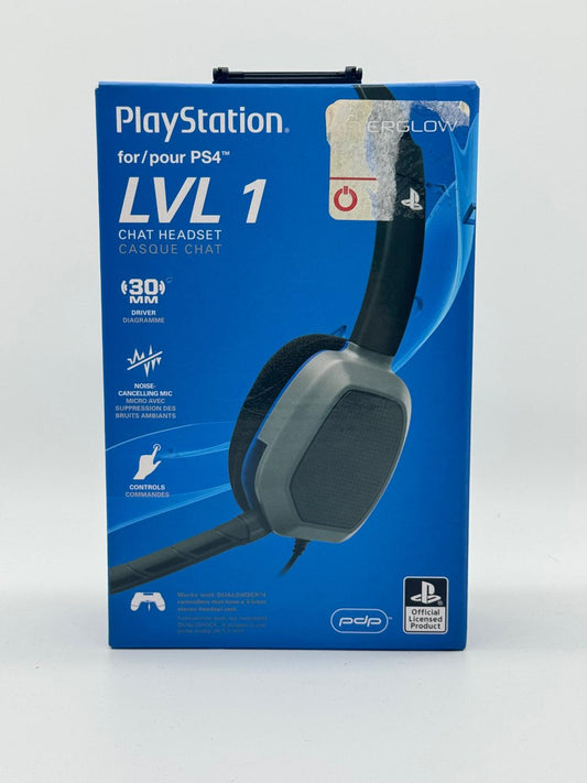 Sony AfterGlow LVL1 Wired Gaming Headset For PS4 - Black