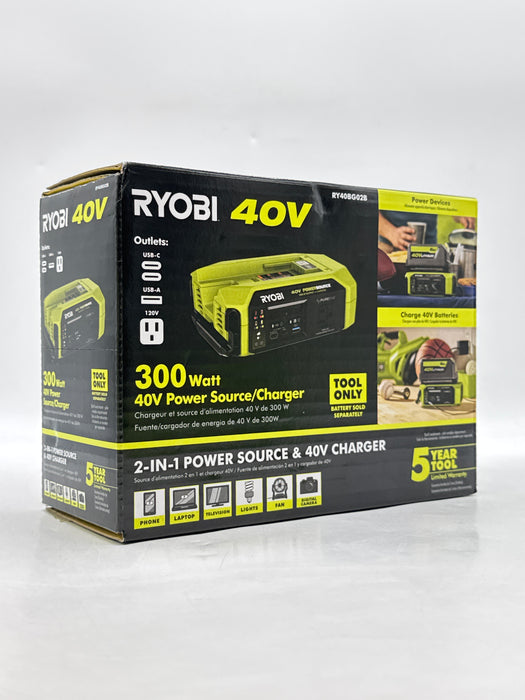 Ryobi RY40BG02B 40V 300-Watt Portable Battery Power Source Tool Only - New